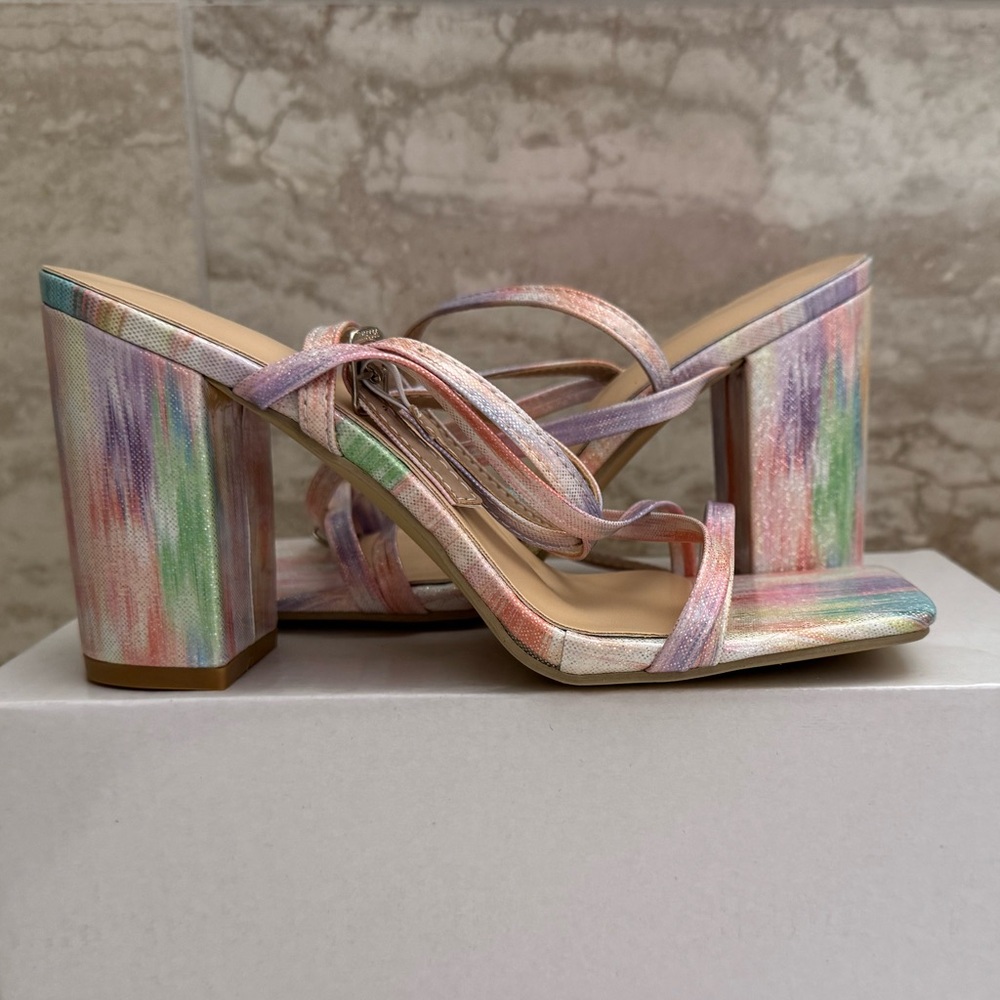 Colorful Strappy Women's Heels